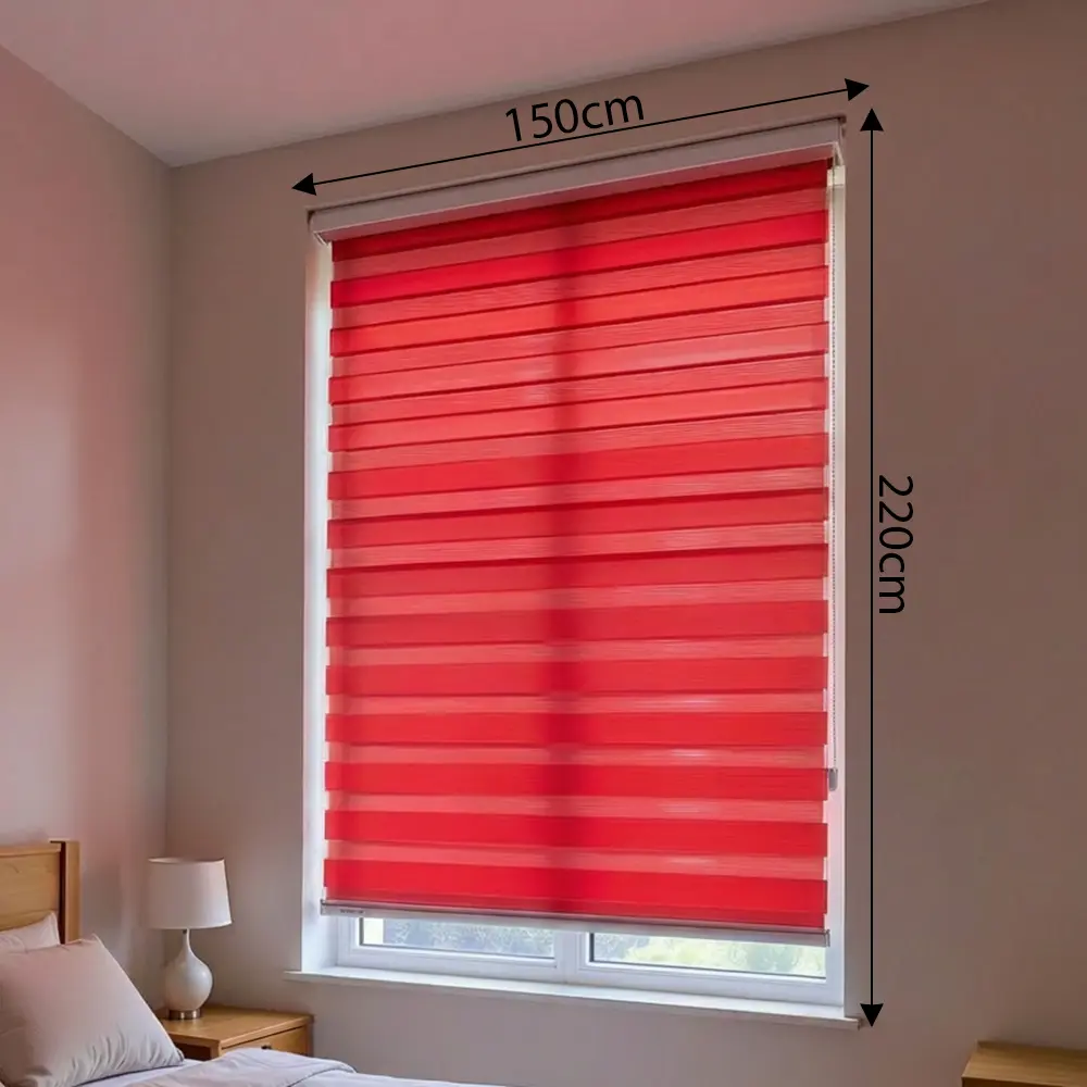 Red Roll Up Curtain 9