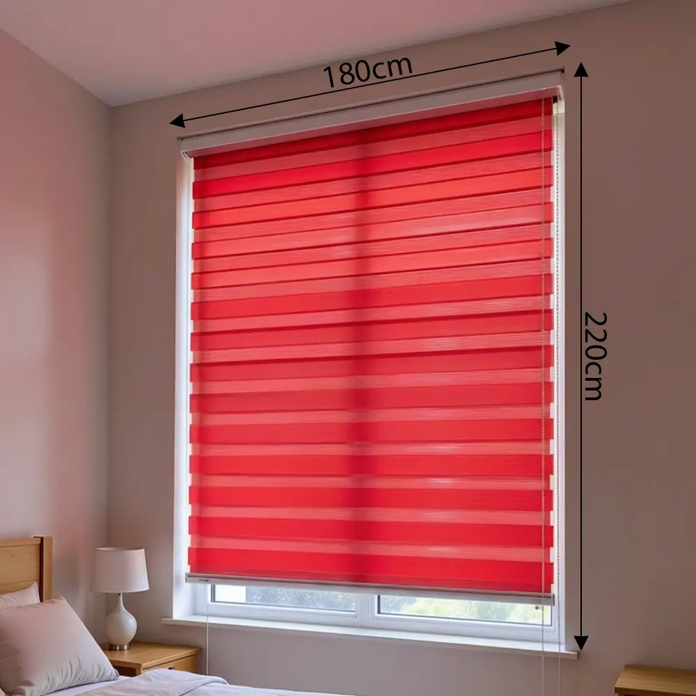 Red Roll Up Curtain 8