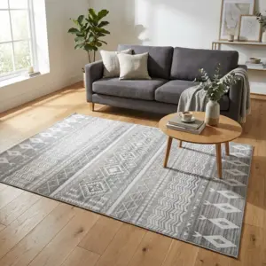 Scandinavian Tribal Pattern 220x160cm Carpet