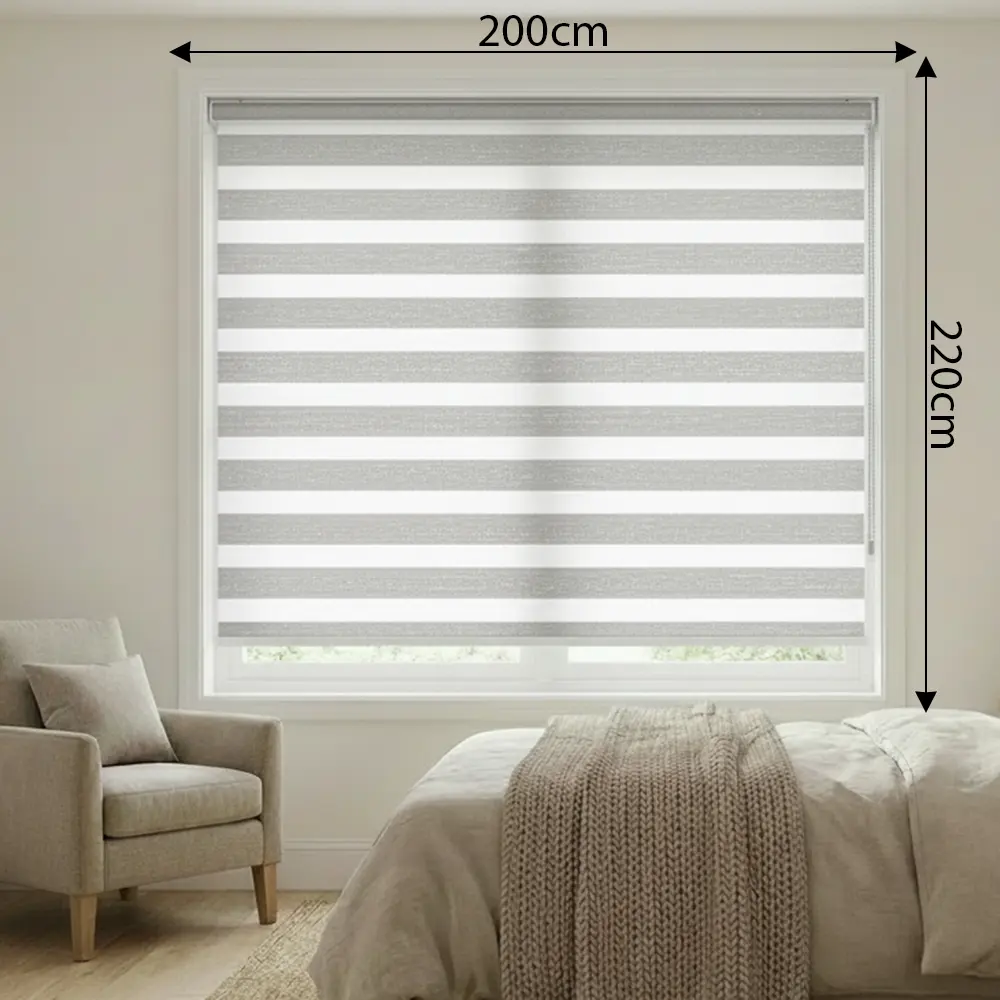 Silver Roll Up Curtain 6