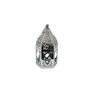 Silver Moroccan Metal Lantern