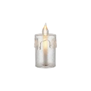Small Plexi LED Pillar Candle