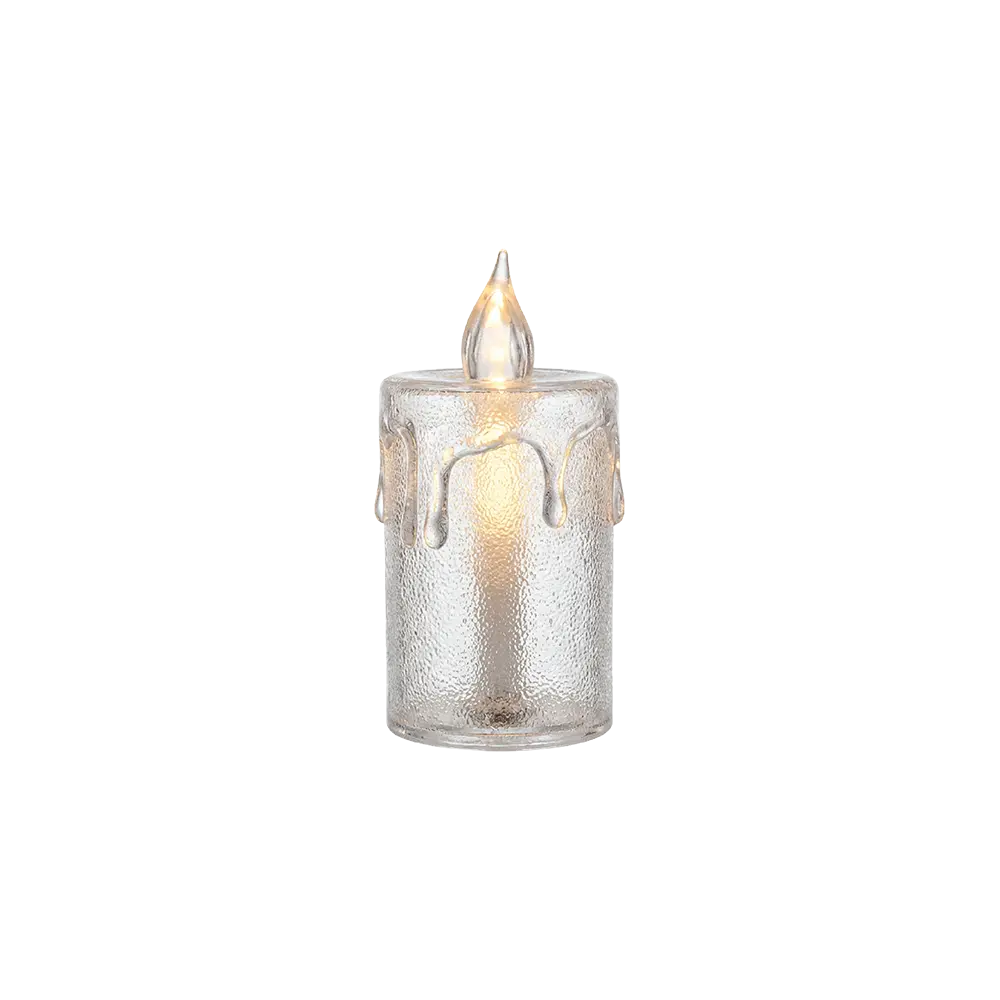 Small Plexi LED Pillar Candle