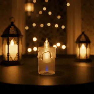 Small Plexi LED Pillar Candle1