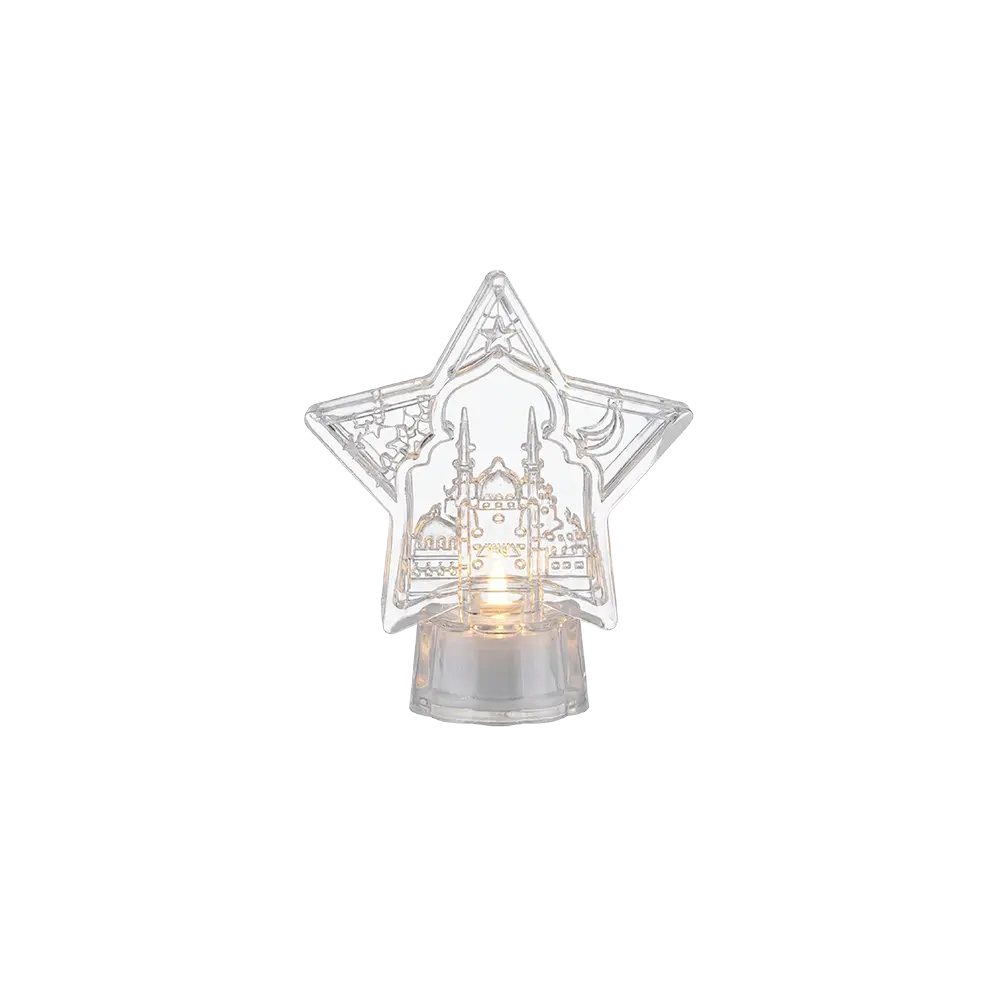 Star Shaped Ramadan LED Candle Décor