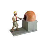 Traditional Bakery Scene Decorative Incense Burner