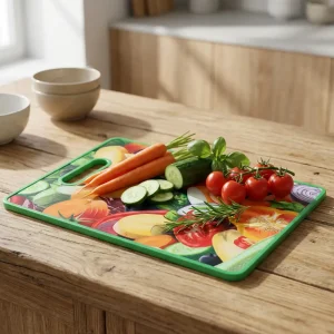 Vegtebles Design 38x30cm Green Cutting Board1