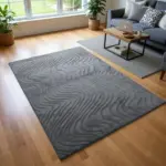 Wavy Pattern 160x230cm Grey Rug