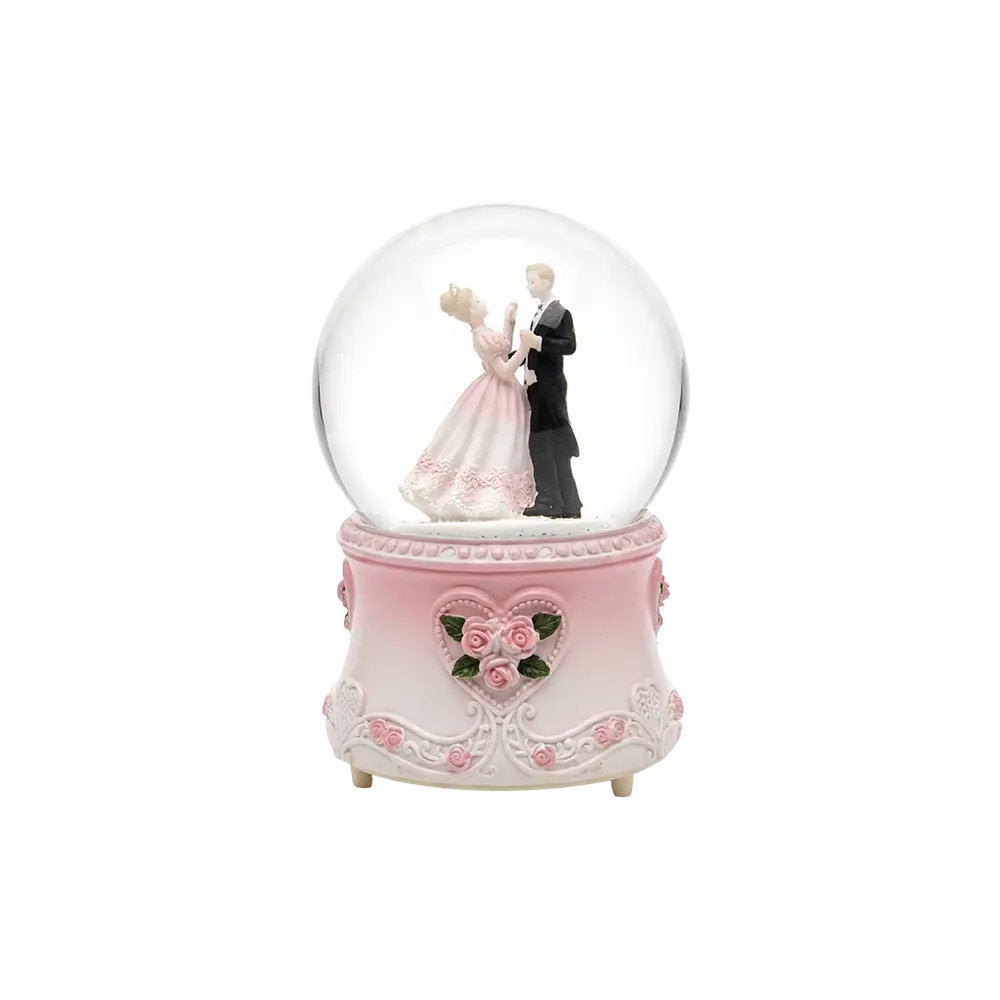 Wedding Couple Snow Globe Night Light