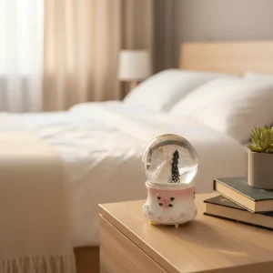 Wedding Couple Snow Globe Night Light1