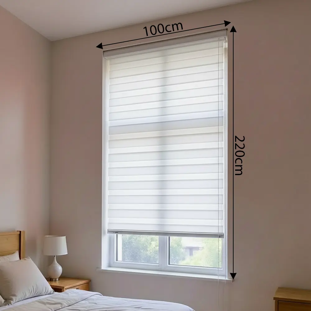 White Roll Up Curtain 7