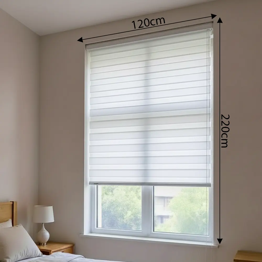 White Roll Up Curtain 8