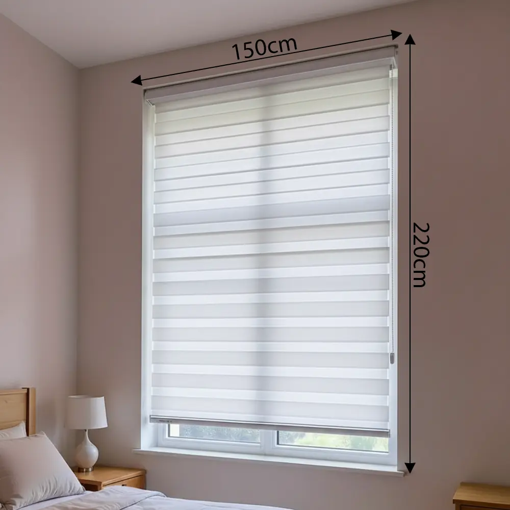 White Roll Up Curtain 9