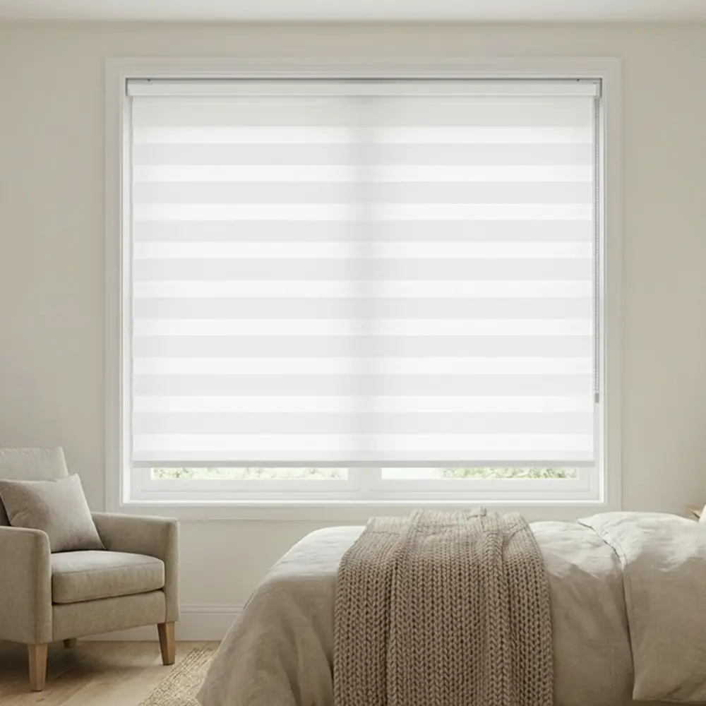 White Roll Up Curtain 5