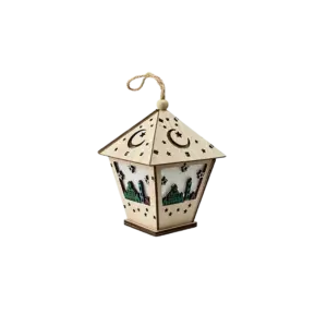 Wooden 13cm Moonlight Decorative Lantern