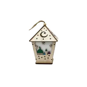 Wooden 15cm Moonlight Decorative Lantern