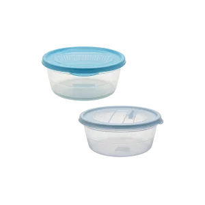 2 Different Colors of Circular Tupperware