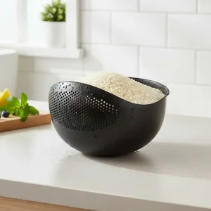 3M Plast 7.5L Dark Brown Rice Washing & Straining Bowl1