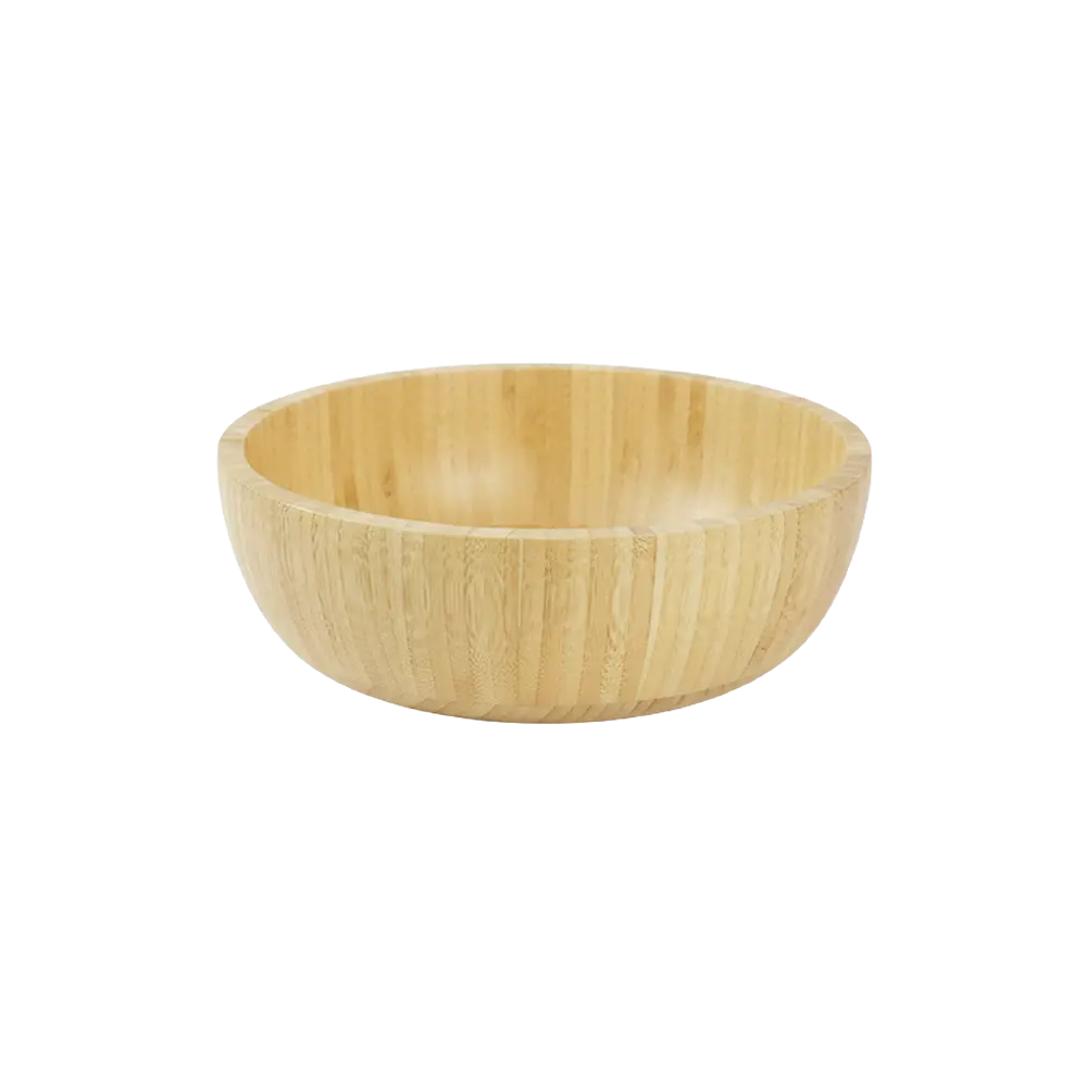 Bamboo Low Rounded Shaped 25cm Serving Bowl