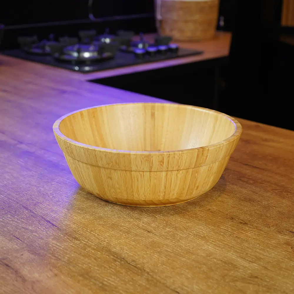 Bamboo Shallow Flared 30cm Serving Bowl1