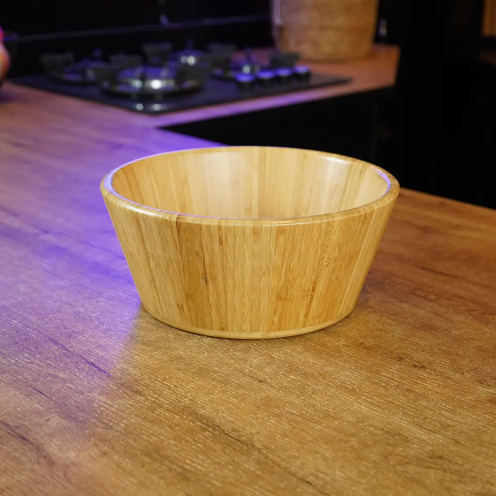 Bamboo Tapered Shaped 28cm Serving Bowl1
