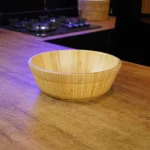 Bamboo Wide Shallow Flared 30cm Serving Bowl1