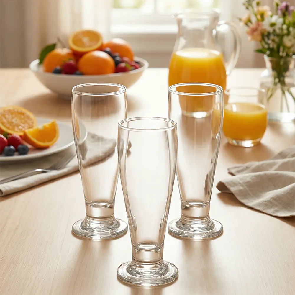 Carnival 315ml Classic Footed Pilsne Glass 3pcs Juice Cups Set1