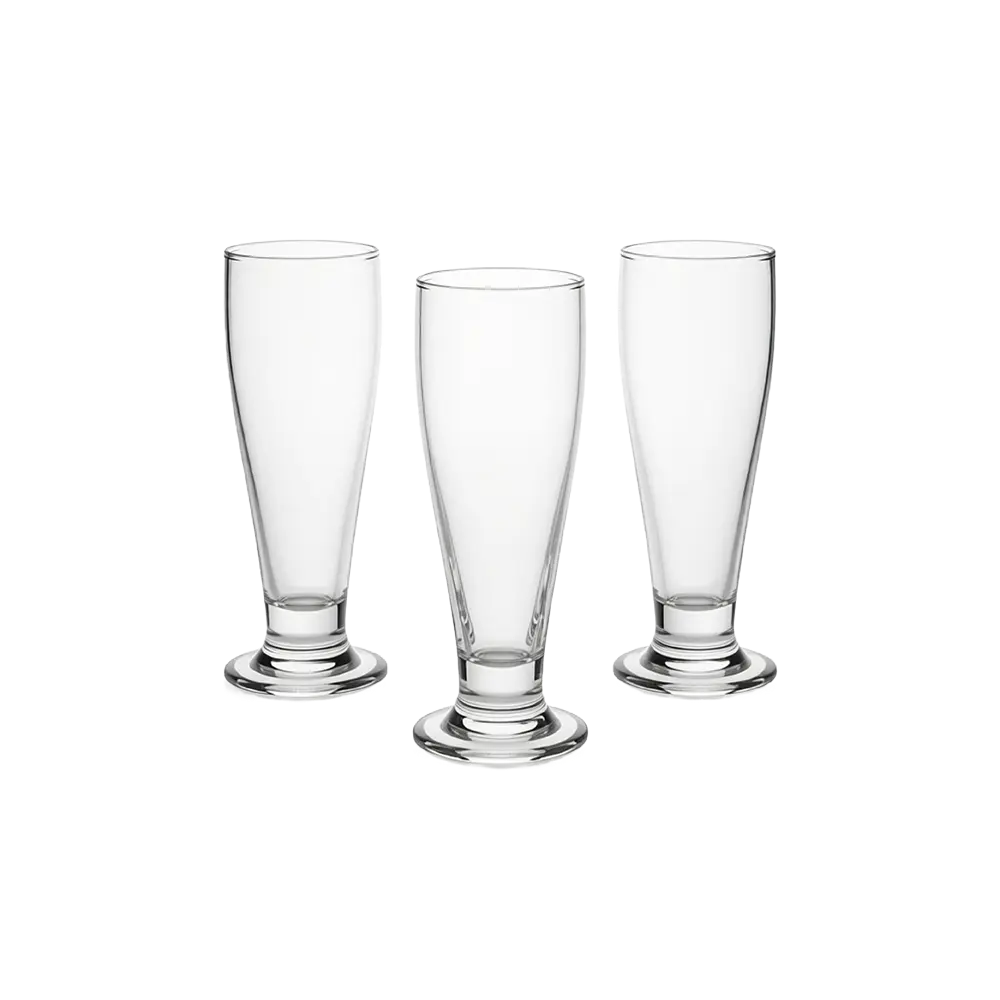 Carnival Classic Footed Pilsne Glass 3pcs Juice Cups Set2