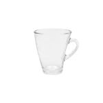 Classic Clear Glass 6pcs Tea Cups Set with Handle 165ml