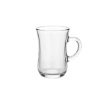 Clear Glass 6pcs Tea Cups Set with Handle