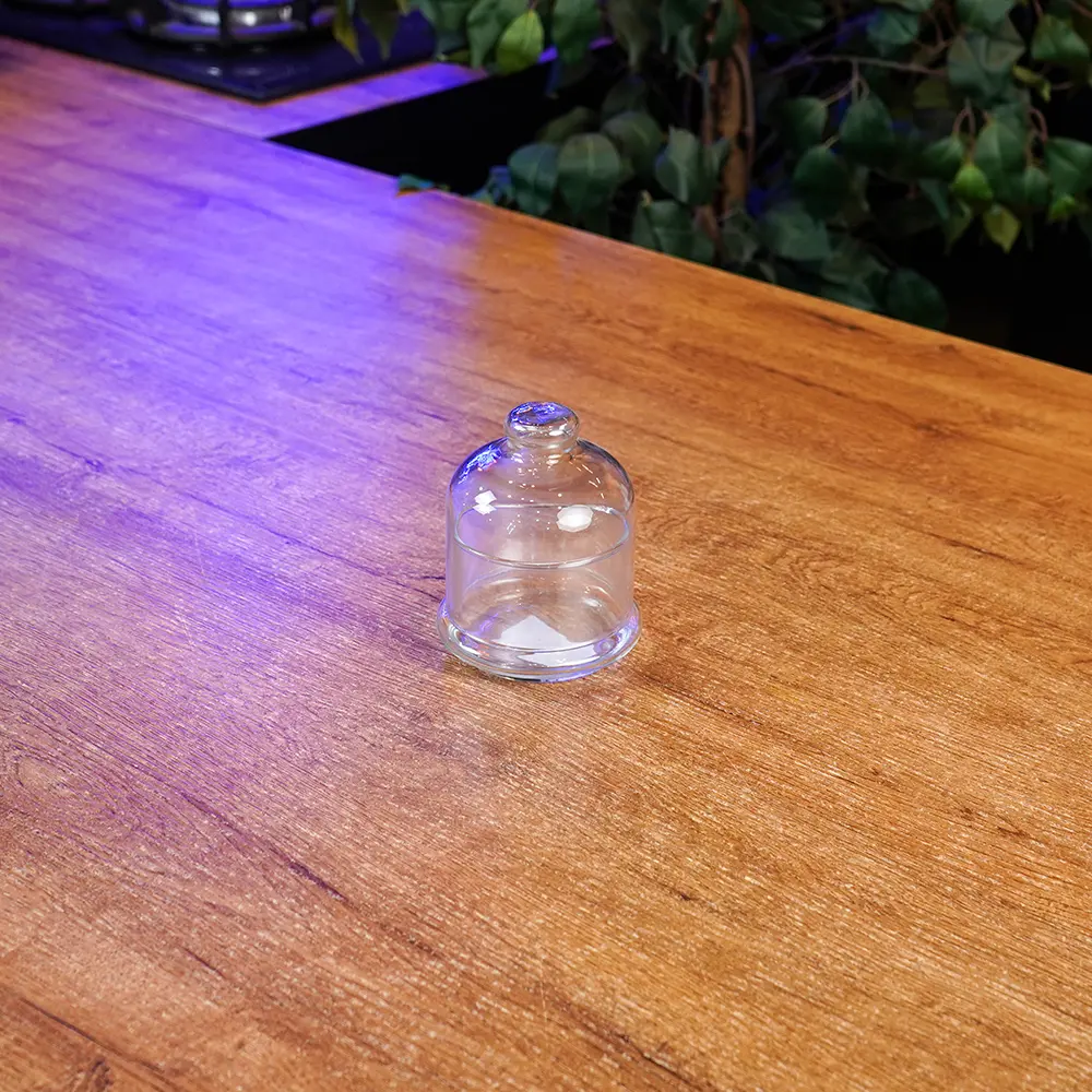 Clear Glass Sugar Jar 240ml with Lid1