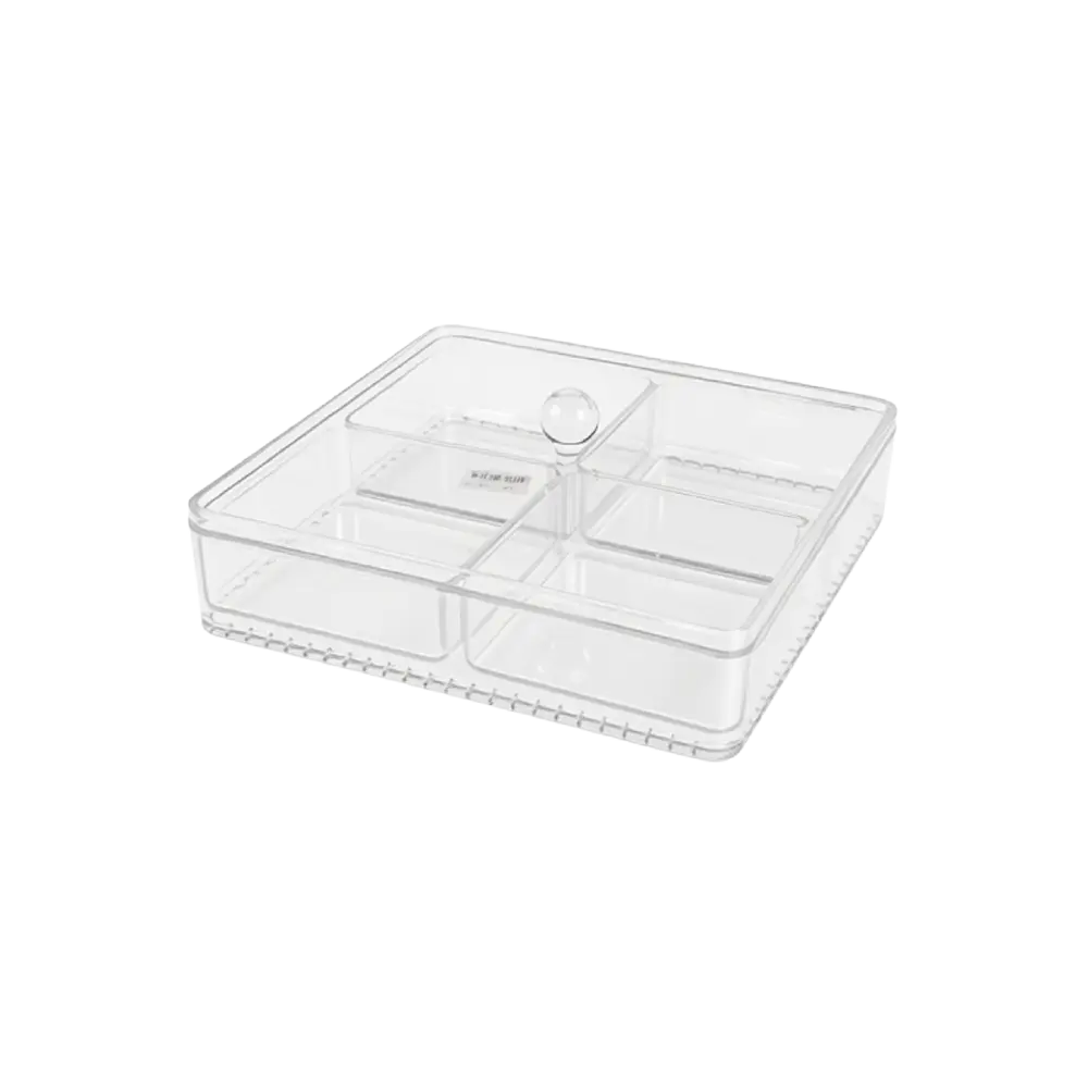 Clear-Plexi-Organizer-Box-4-Compartments Clear Plexi Organizer Box 4 Compartments