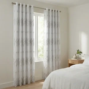 Design 1 140x240cm Quilted Voile Curtain