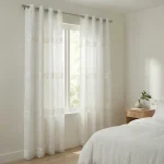 Design 2 140x240cm Quilted Voile Curtain