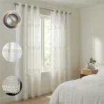 Design-2-140x240cm-Quilted-Voile-Curtain-with-Bronze-Ring Design 2 140x240cm Quilted Voile Curtain with Bronze Ring