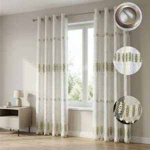 Design 3 140x240cm Quilted Voile Curtain1