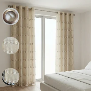 Design 4 140x240cm Quilted Voile Curtain1