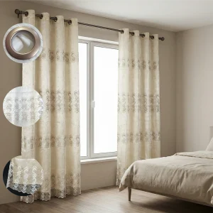 Design 6 140x240cm Quilted Voile Curtain1