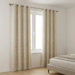 Design 7 140x240cm Quilted Voile Curtain