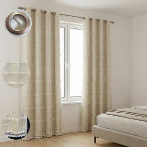 Design 7 140x240cm Quilted Voile Curtain1