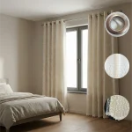 Design 8 140x240cm Quilted Voile Curtain1