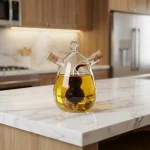 Dual-Spout-Glass-350ml-Oil-&-Vinegar-Bottle2 Dual Spout Glass 350ml Oil & Vinegar Bottle2