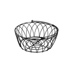 Elegant-Black-28.5cm-Metal-Wire-Fruit-Basket Elegant Black 28.5cm Metal Wire Fruit Basket