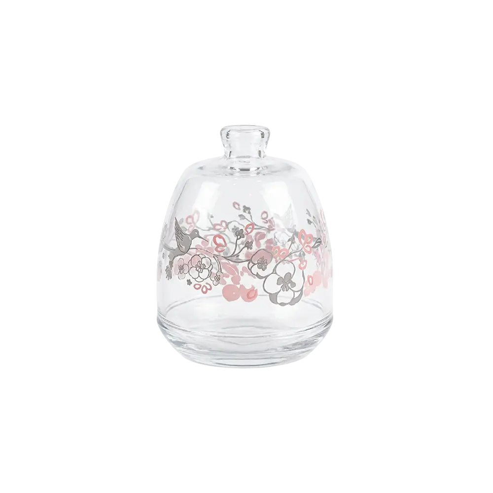 Elegant Glass Sugar Bowl 255ml with Lid