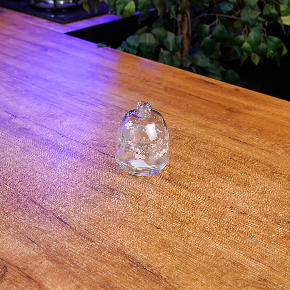 Elegant Glass Sugar Bowl 255ml with Lid1