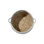 Foldable Two Tone Woven Storage Basket1