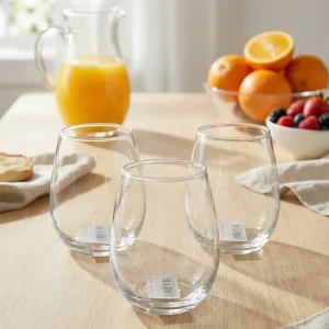 Freesia 350ml Glass Cups 3Pcs Set1