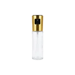 Glass 100ml Oil Spray Bottle with Golden Lid