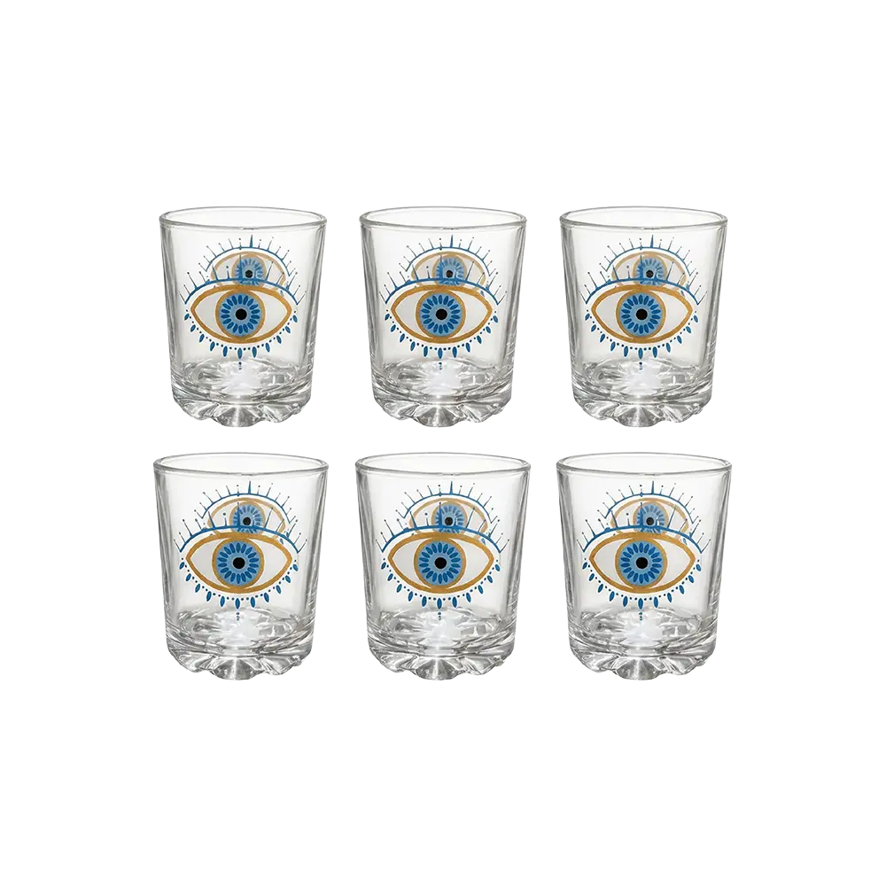 Glass-200ml-Evil-Eye-Design-6pcs-Juicec-Cups-Set2 Glass 200ml Evil Eye Design 6pcs Juicec Cups Set2