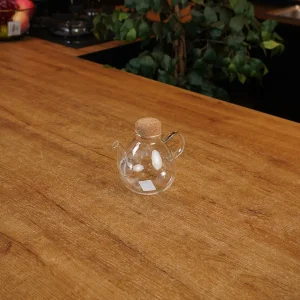 Glass 350ml Oil Jug with Cork Lid1